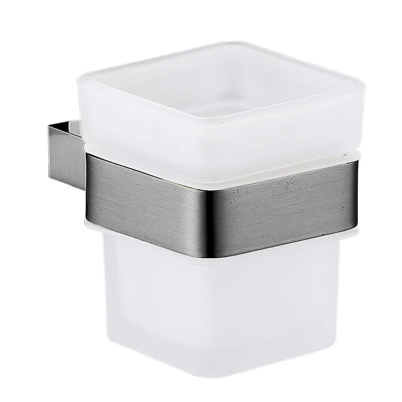 Como Toothbrush Tumbler and Holder - Gunmetal Grey