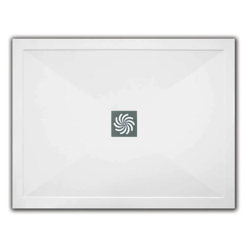 Lustre 8mm Gunmetal Grey 2000mm Walk-In Shower Screen with SlimStone 25mm Shower Tray