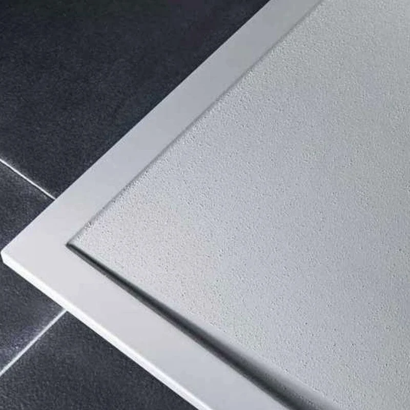 Lustre 8mm Matt Black 2000mm Walk-In Shower Screen with SlimStone Anti-Slip 25mm Shower Tray