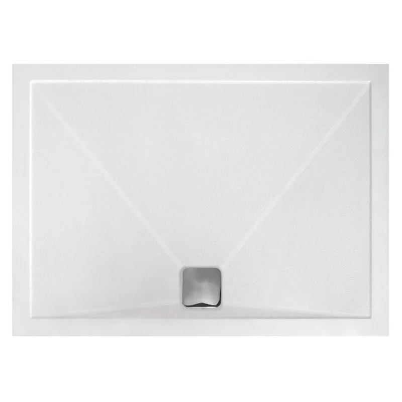 Lustre 8mm Chrome 2000mm Walk-In Shower Screen with SlimStone Elements Anti-Slip 25mm Shower Tray