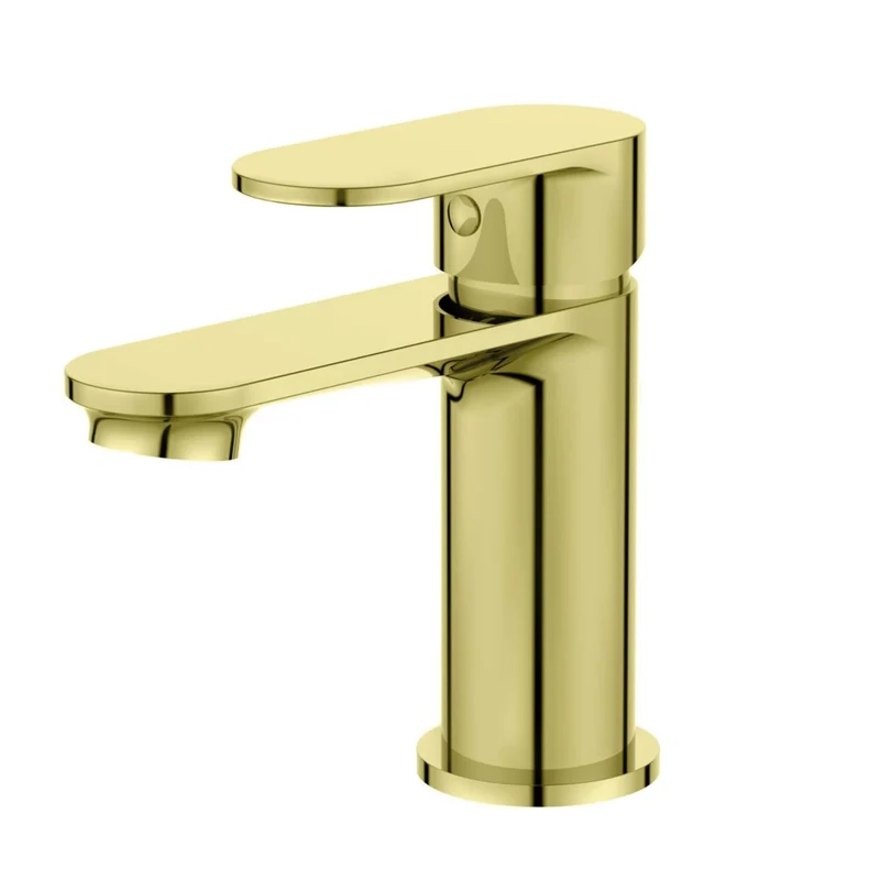 Seren Basin Mixer With Waste - Brushed Brass
