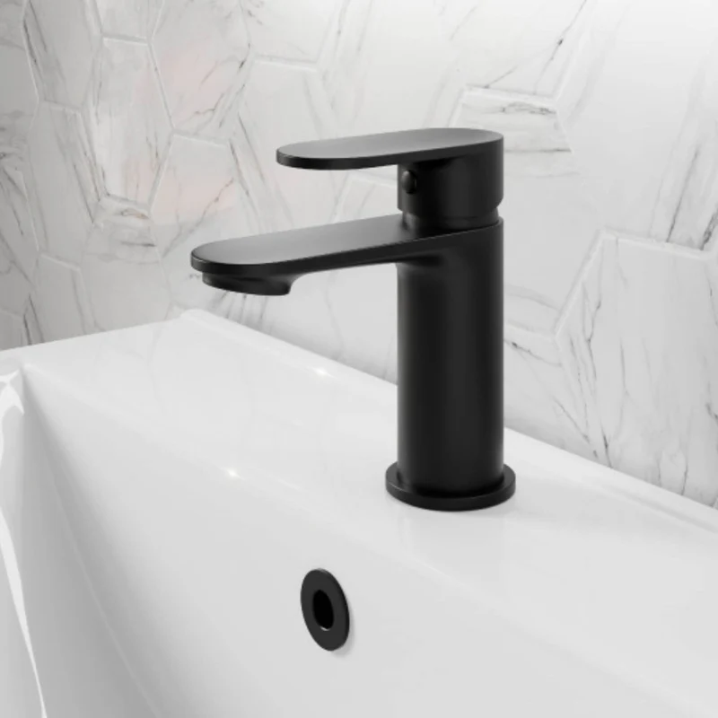 Seren Basin Mixer With Waste - Matt Black