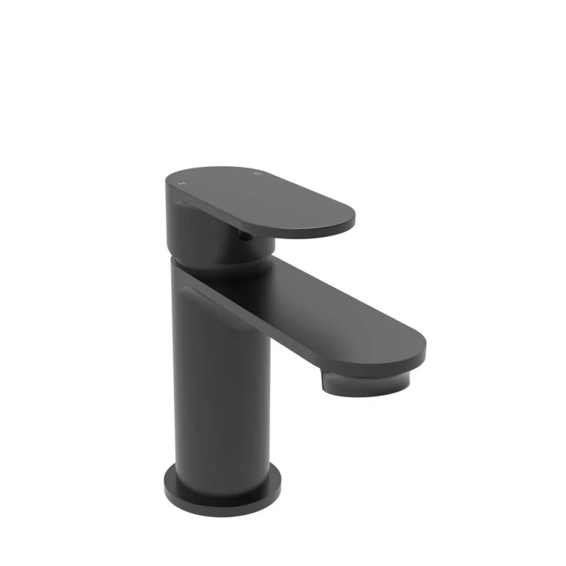 Seren Mini Basin Mixer With Waste - Matt Black