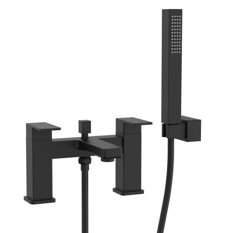 Linea Bath Shower Mixer - Matt Black