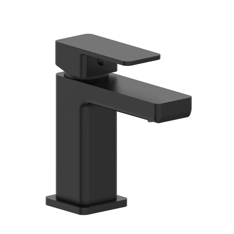 Linea Basin Mixer With Waste- Matt Black