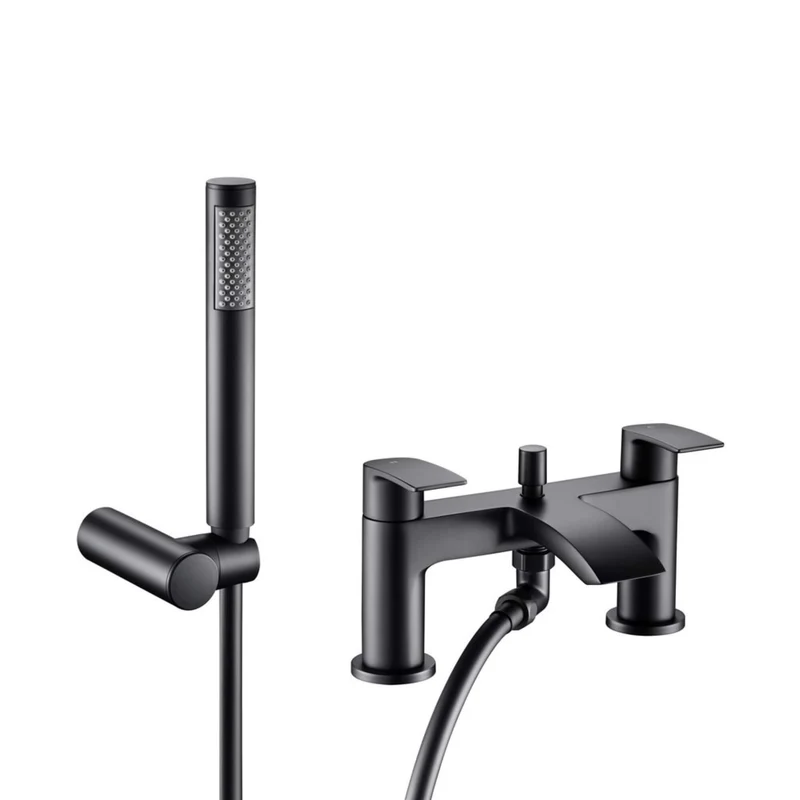 Flow Bath Shower Mixer - Matt Black