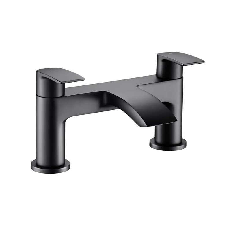 Flow Bath Filler - Matt Black