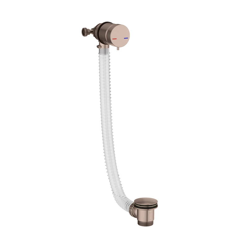 Eliseo Ricci Bath Filler & Overflow Bath Waste - Brushed Bronze