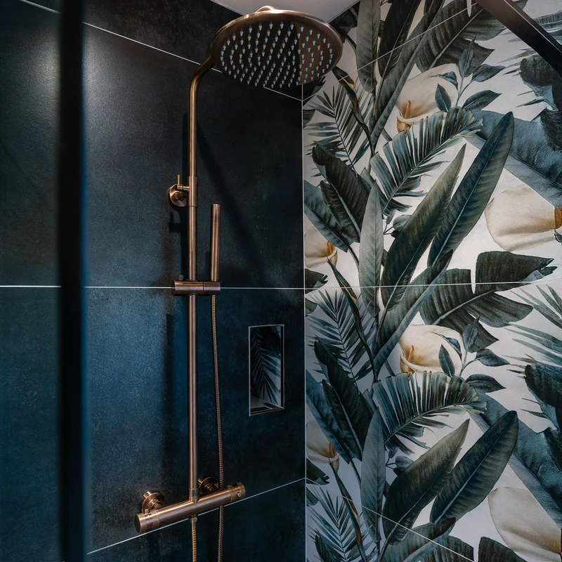 Eliseo Ricci Exclusiv Round Rigid Riser Shower - Brushed Bronze