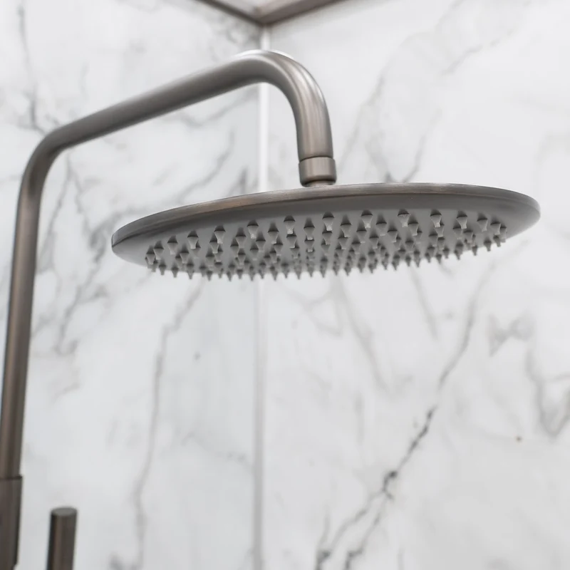 Eliseo Ricci Exclusiv Round Rigid Riser Shower - Gunmetal