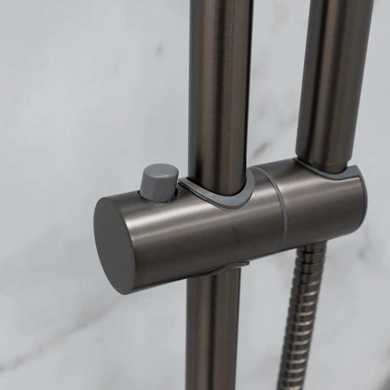 Eliseo Ricci Exclusiv Round Rigid Riser Shower - Gunmetal