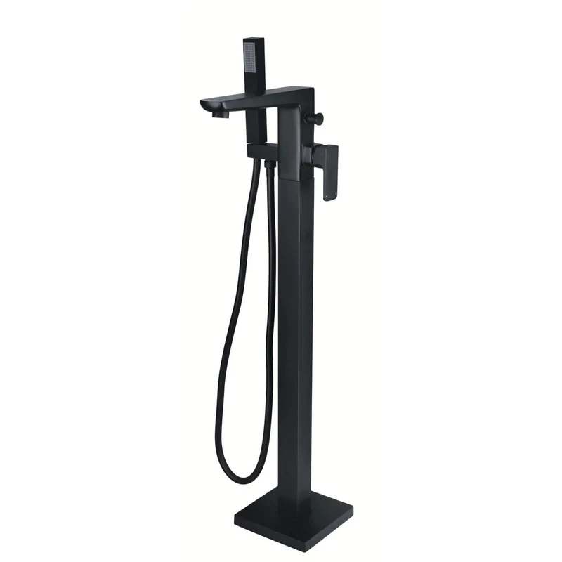 Vector Floorstanding Bath Shower Mixer - Matt Black