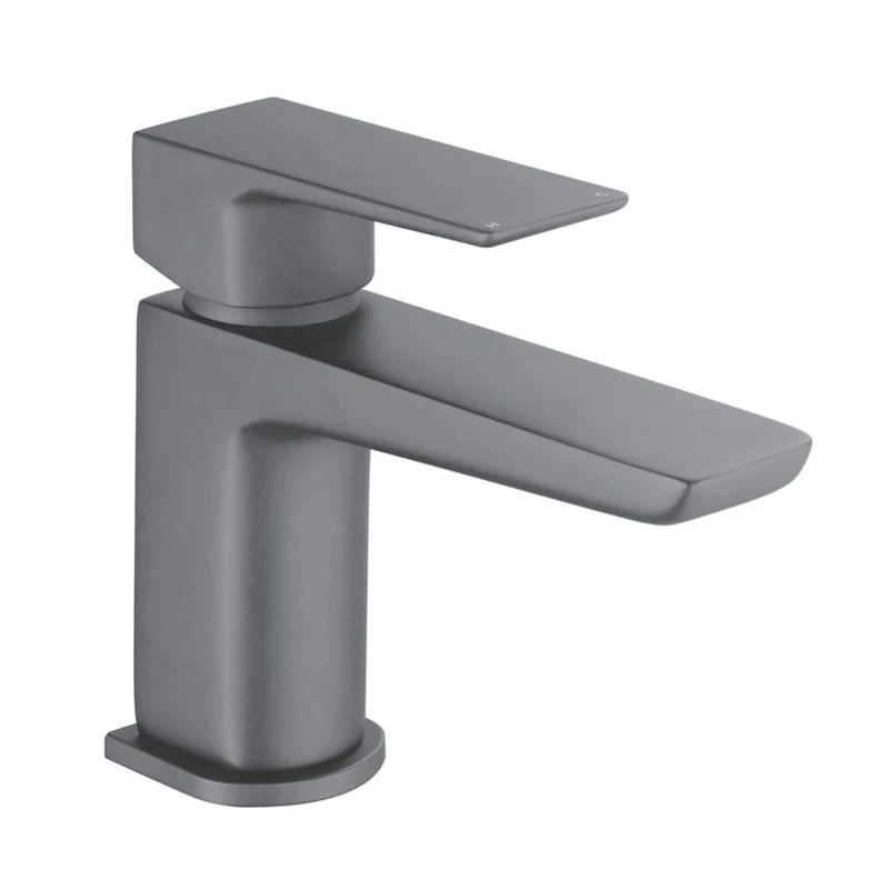 Vector Basin Mixer With Waste - Gunmetal Grey