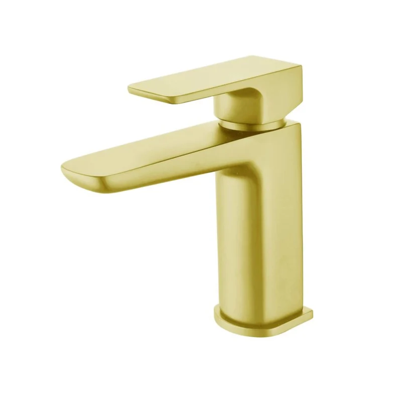 Vector Basin Mixer With Waste - Brushed Brass