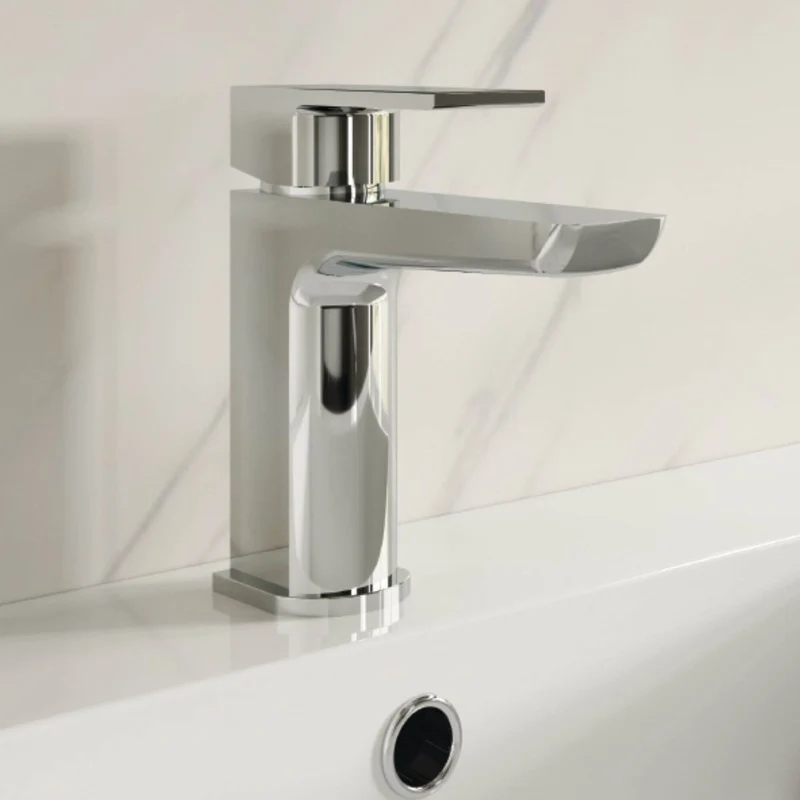 Vector Basin Mixer With Waste - Chrome