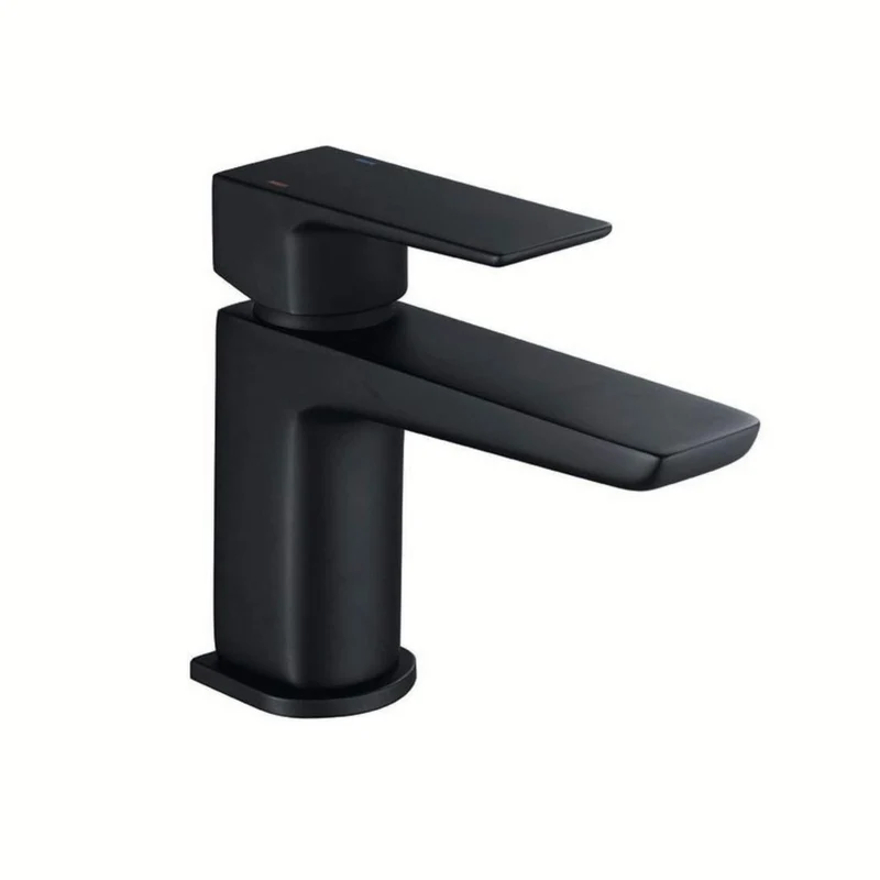 Vector Mini Basin Mixer With Waste - Matt Black