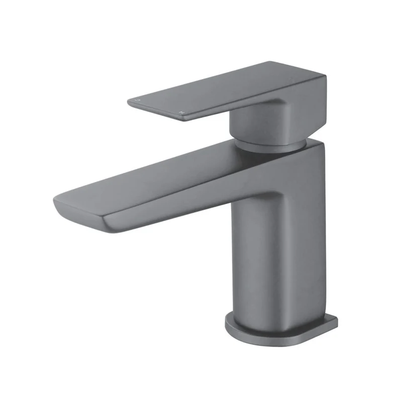 Vector Mini Basin Mixer With Waste - Gunmetal Grey