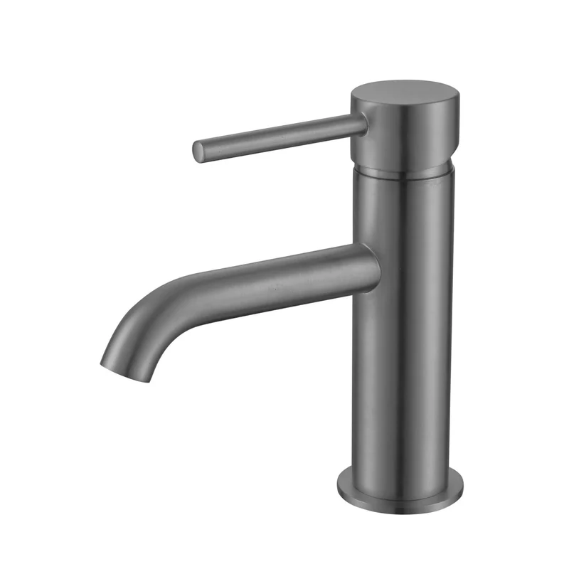 Lux Monobloc Basin Mixer With Waste - Gunmetal Grey