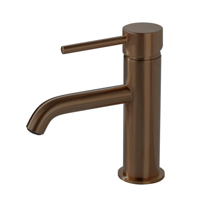 Lux Monobloc Basin Mixer With Waste - Brushed Bronze