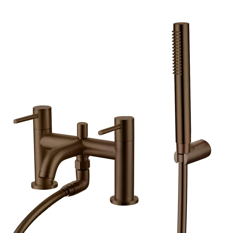 Lux Bath Shower Mixer - Brushed Bronze