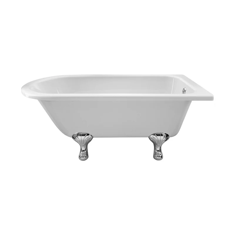 Hudson Reed Winterburn Freestanding Shower Bath - Corbel Leg Set (1500mm) Trad White Acrylic