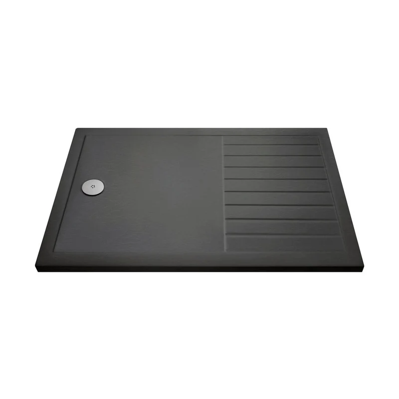 Hudson Reed Wetroom Trays Rectangular Walk-in Shower Tray 1400 X 900 Contemp Grey Slate Acrylic Capped Abs Caco3 And Pu