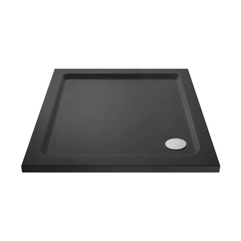 Hudson Reed Square Trays Square Shower Tray 760 X 760mm Contemp Grey Slate Acrylic Capped Abs Caco3 And Pu
