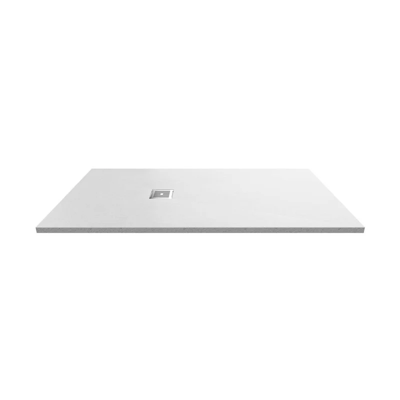 Hudson Reed Slim Rectangular Trays Rectangular Shower Tray 1700 X 900mm Contemp White Slate Acrylic Capped Abs Caco3 And Pu