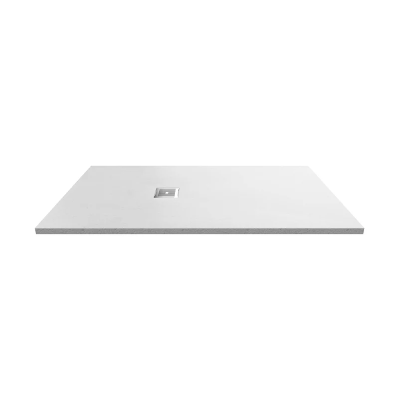 Hudson Reed Slim Rectangular Trays Rectangular Shower Tray 1600 X 900mm Contemp White Slate Acrylic Capped Abs Caco3 And Pu
