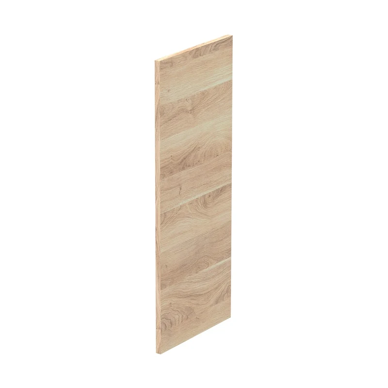 Hudson Reed Fusion Decorative End Panel Contemp Bleached Oak MFC Textured Woodgrain 864x370x18mm