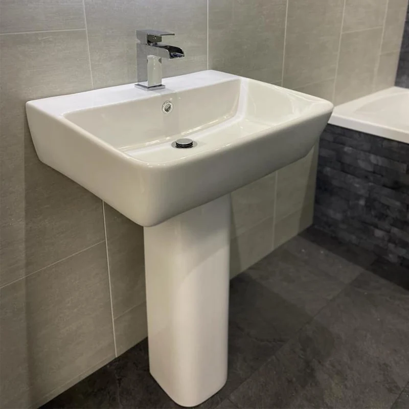 Modern Square Basin, Toilet & Tap Pack