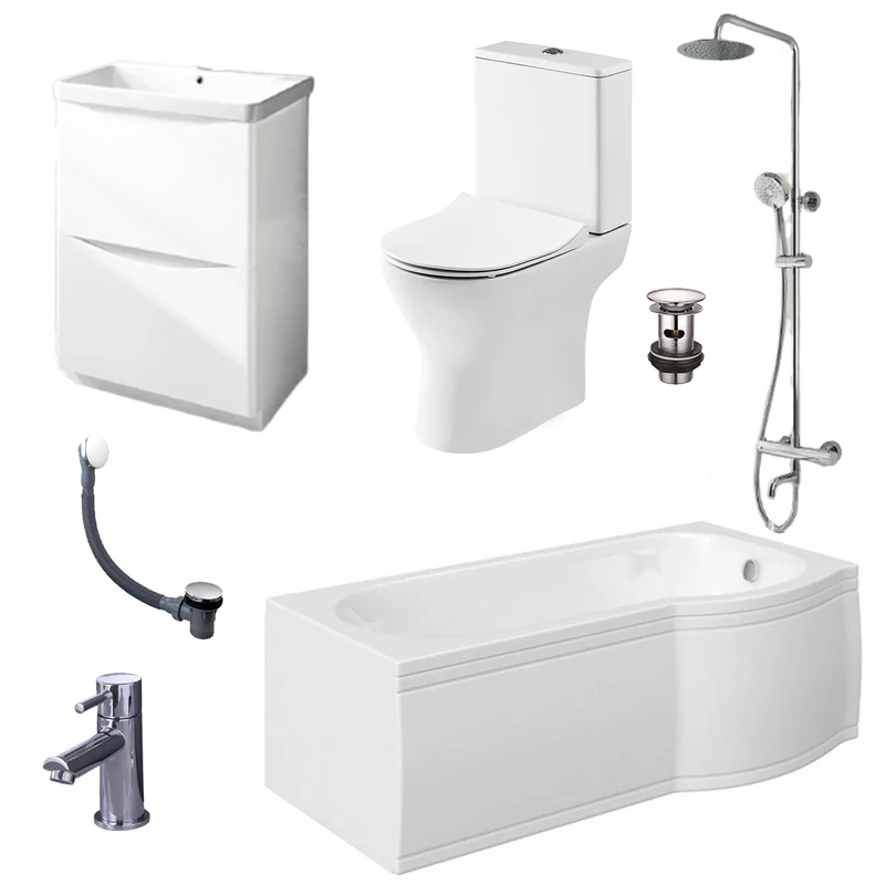 Happi Shower Bath Complete Suite - Right Hand