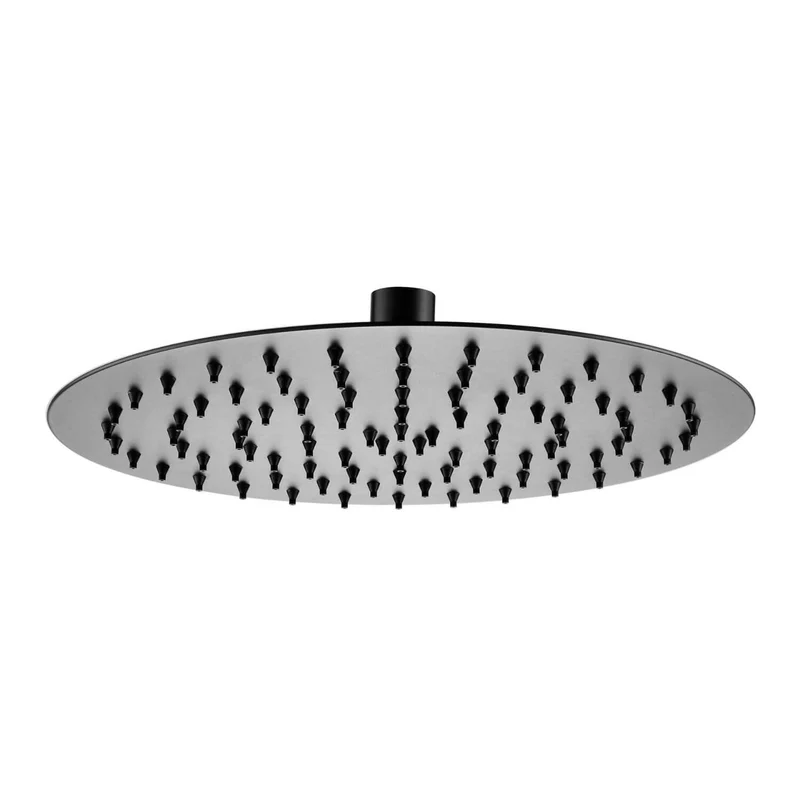 Lux Concealed Shower Set With Handset Kit, Slimline 250mm Overhead Shower & 300mm Wall Arm - Gunmetal Grey