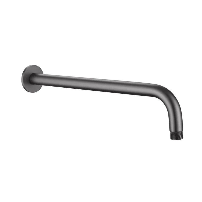 Lux Concealed Shower Set With Handset Kit, Slimline 250mm Overhead Shower & 300mm Wall Arm - Gunmetal Grey