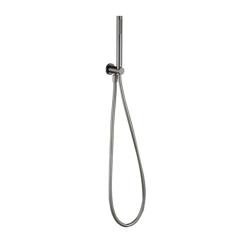 Lux Concealed Shower Set With Handset Kit, Slimline 250mm Overhead Shower & 300mm Wall Arm - Gunmetal Grey