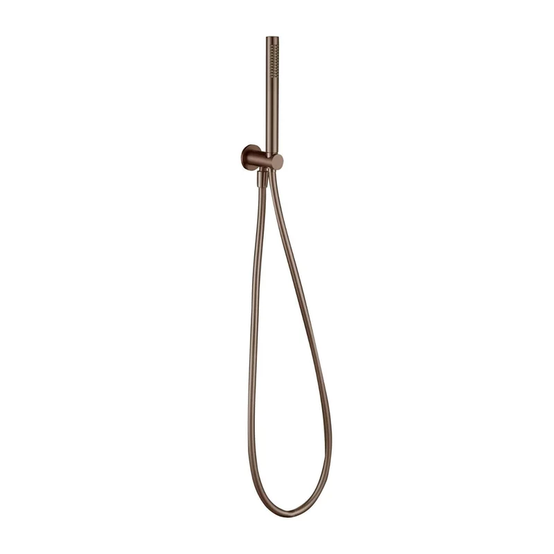 Lux Concealed Shower Set With Handset Kit, Slimline 250mm Overhead Shower & 300mm Wall Arm - Brushed Bronze