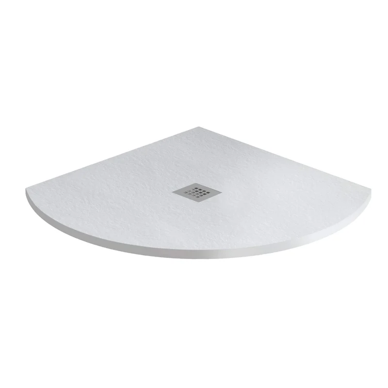 Mineral Stone 25mm Quadrant Shower Tray - Slate White