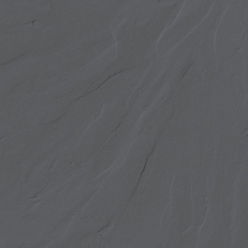 Lipari Volcanic Slate 30mm Rectangular Shower Tray & Waste - Grafito