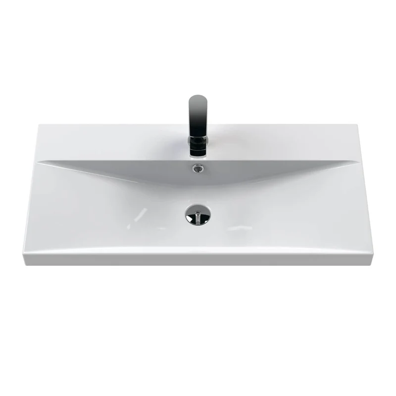 Lana 800mm Floor Standing 2 Drawer Vanity Unit & Basin Complete for Bathroom