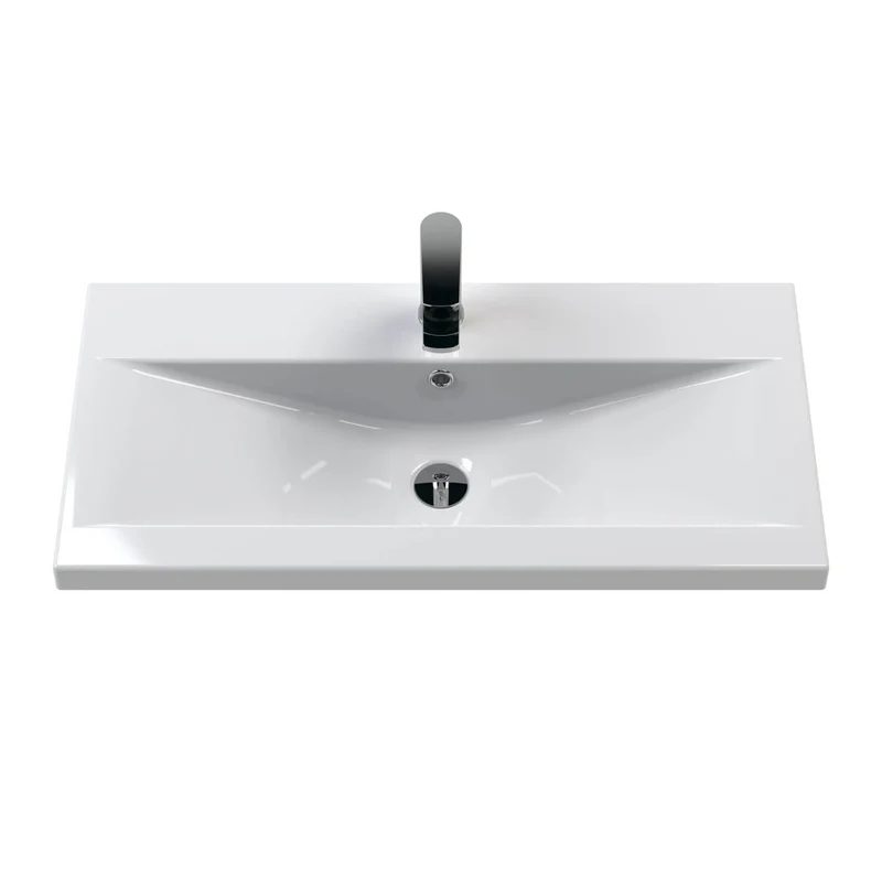 Lana 800mm Floor Standing 2 Drawer Vanity Unit & Basin Complete for Bathroom
