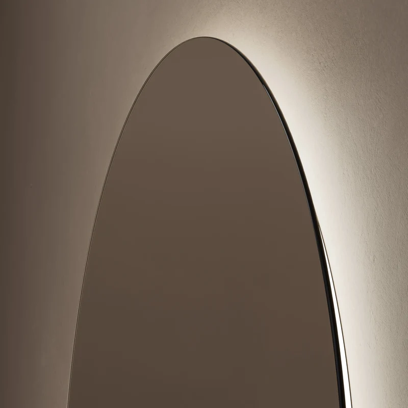 Claris Arch Illuminated Mirror 80 x 100cm with Adjustable Dotless Lighting and Demister