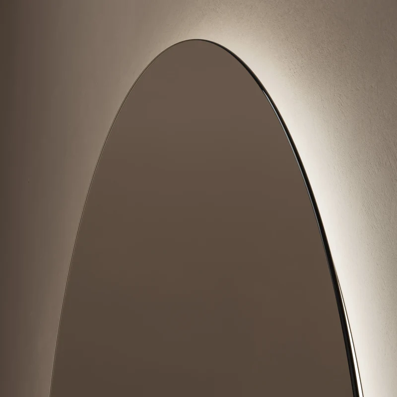 Claris Round Illuminated Mirror 100cm with Adjustable Dotless Lighting and Demister