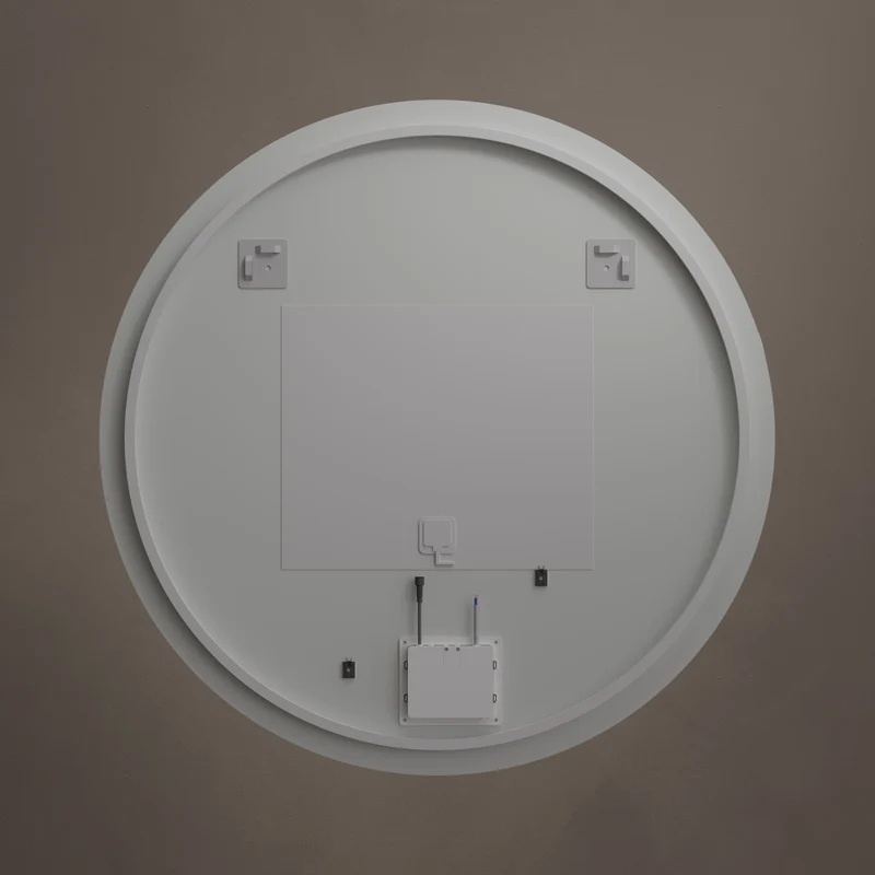 Claris Round Illuminated Mirror 100cm with Adjustable Dotless Lighting and Demister