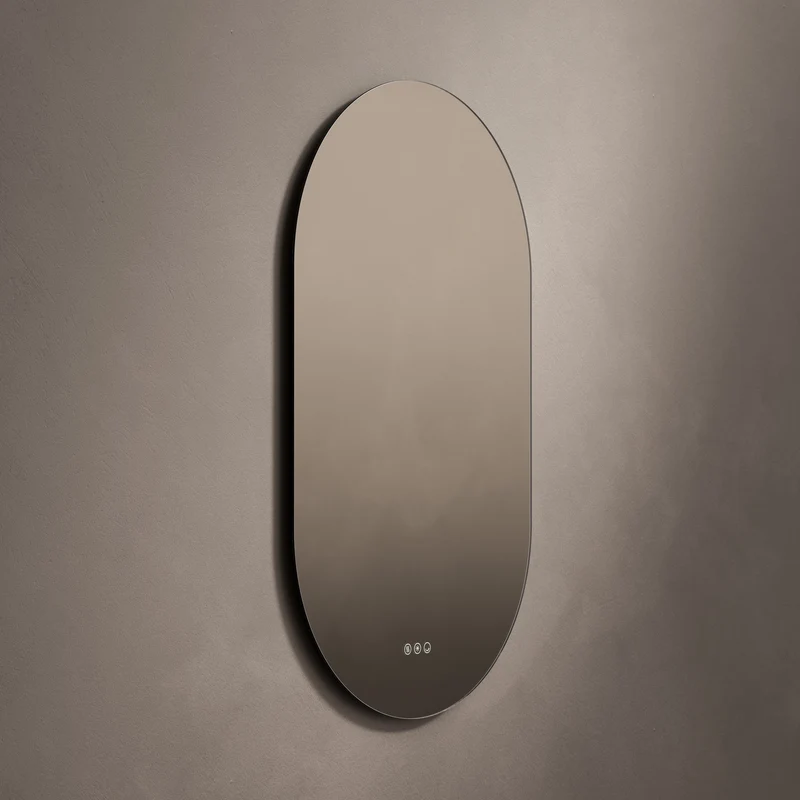 Claris Capsule Illuminated Mirror 60 x 100cm with Adjustable Dotless Lighting and Demister