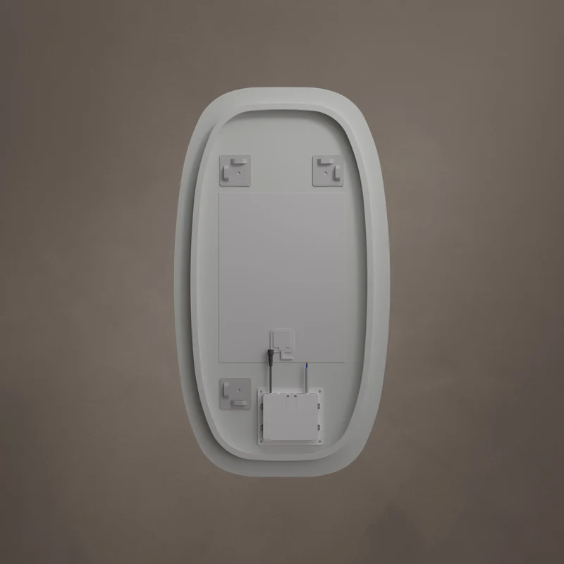 Claris Barrel Illuminated Mirror 50 x 90cm with Adjustable Dotless Lighting and Demister
