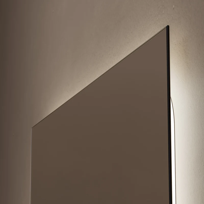 Claris Rectangular Illuminated Mirror 80 x 100cm with Adjustable Dotless Lighting and Demister