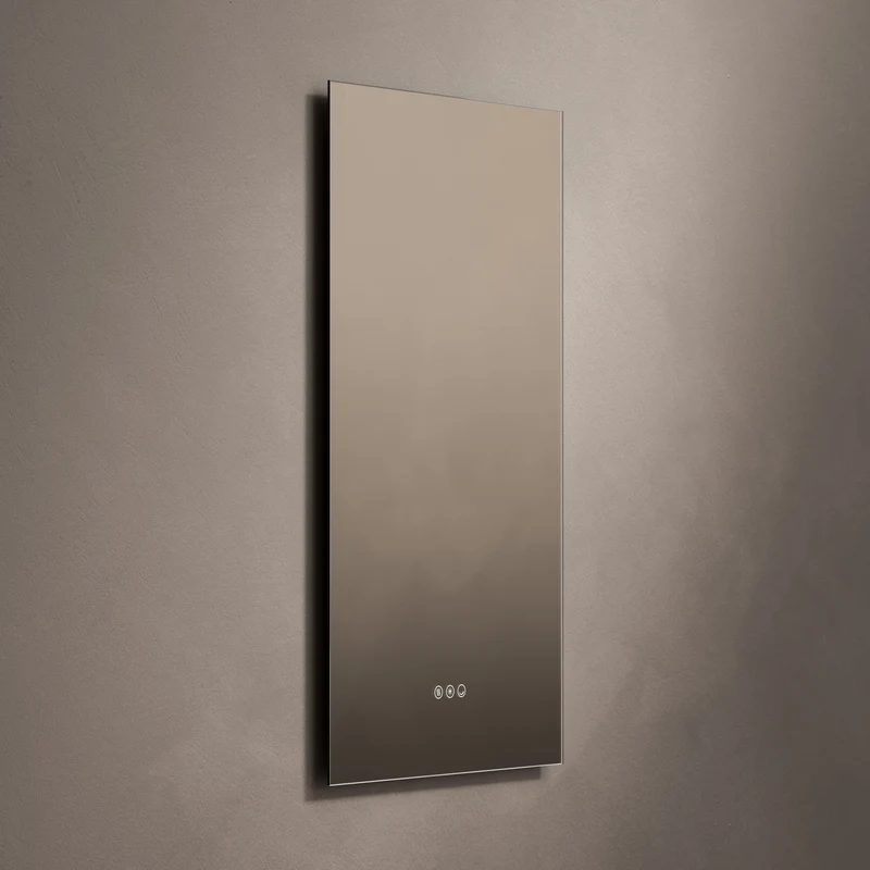 Claris Rectangular Illuminated Mirror 50 x 90cm with Adjustable Dotless Lighting and Demister