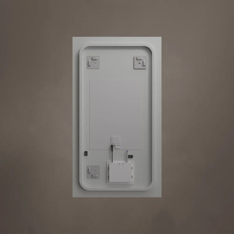 Claris Rectangular Illuminated Mirror 50 x 90cm with Adjustable Dotless Lighting and Demister
