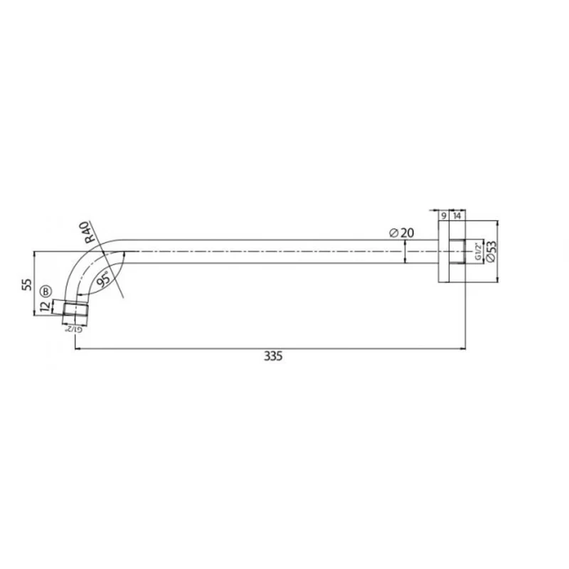 Round Twin Thermostatic Concealed Mixer Shower Kit with Wall Mounted 300mm Shower Head & Handset