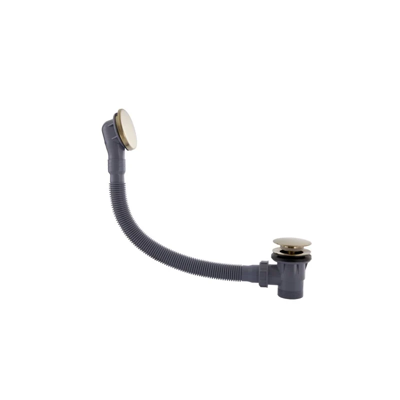 Eliseo Ricci Press Top Bath Waste & Overflow - Brushed Brass